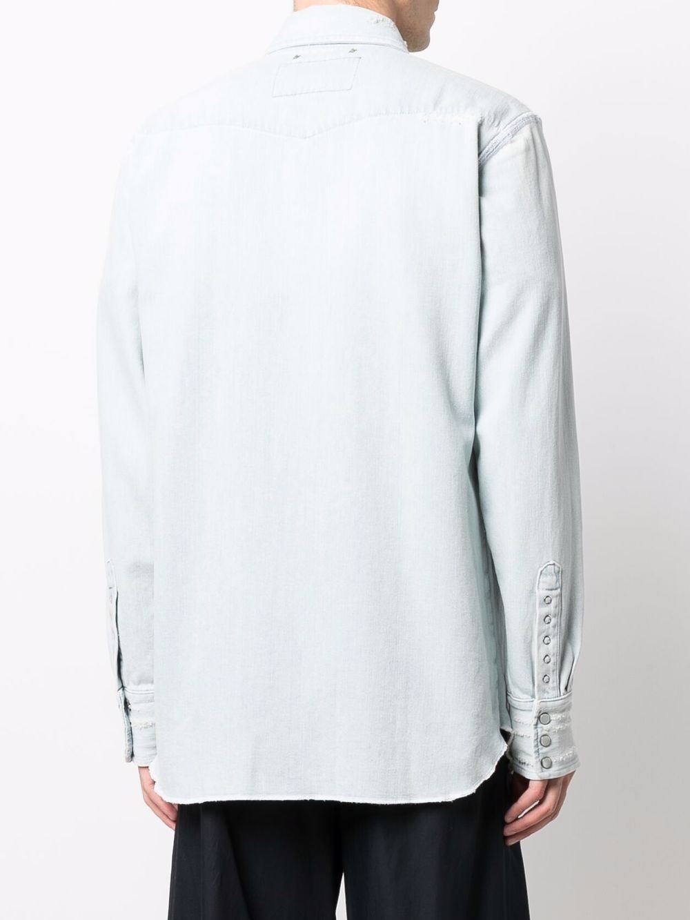 Golden Collection bleached denim shirt - 4
