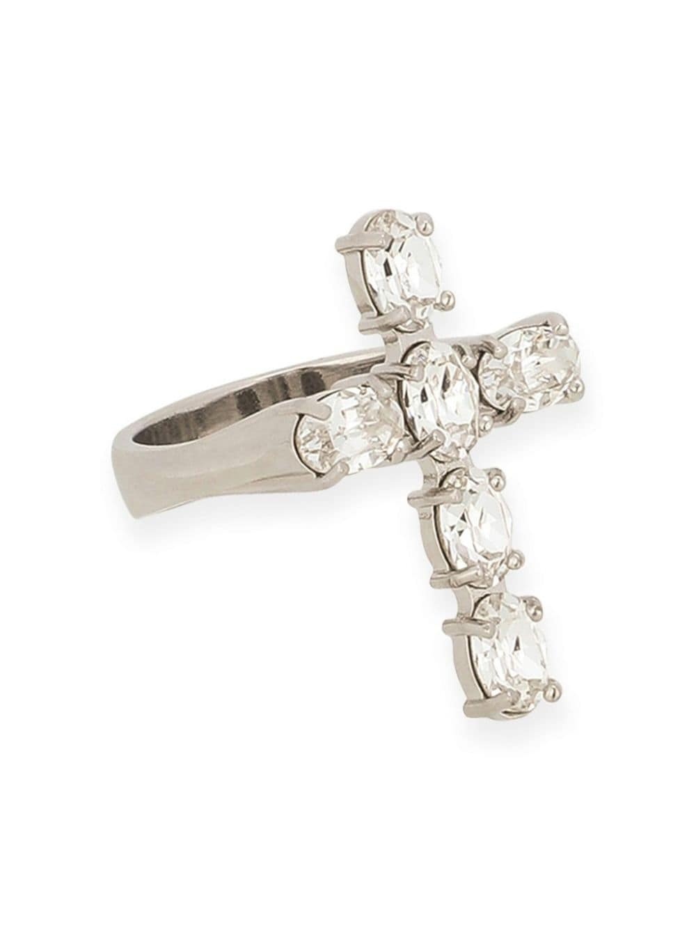 rhinestone-embellished ring - 3