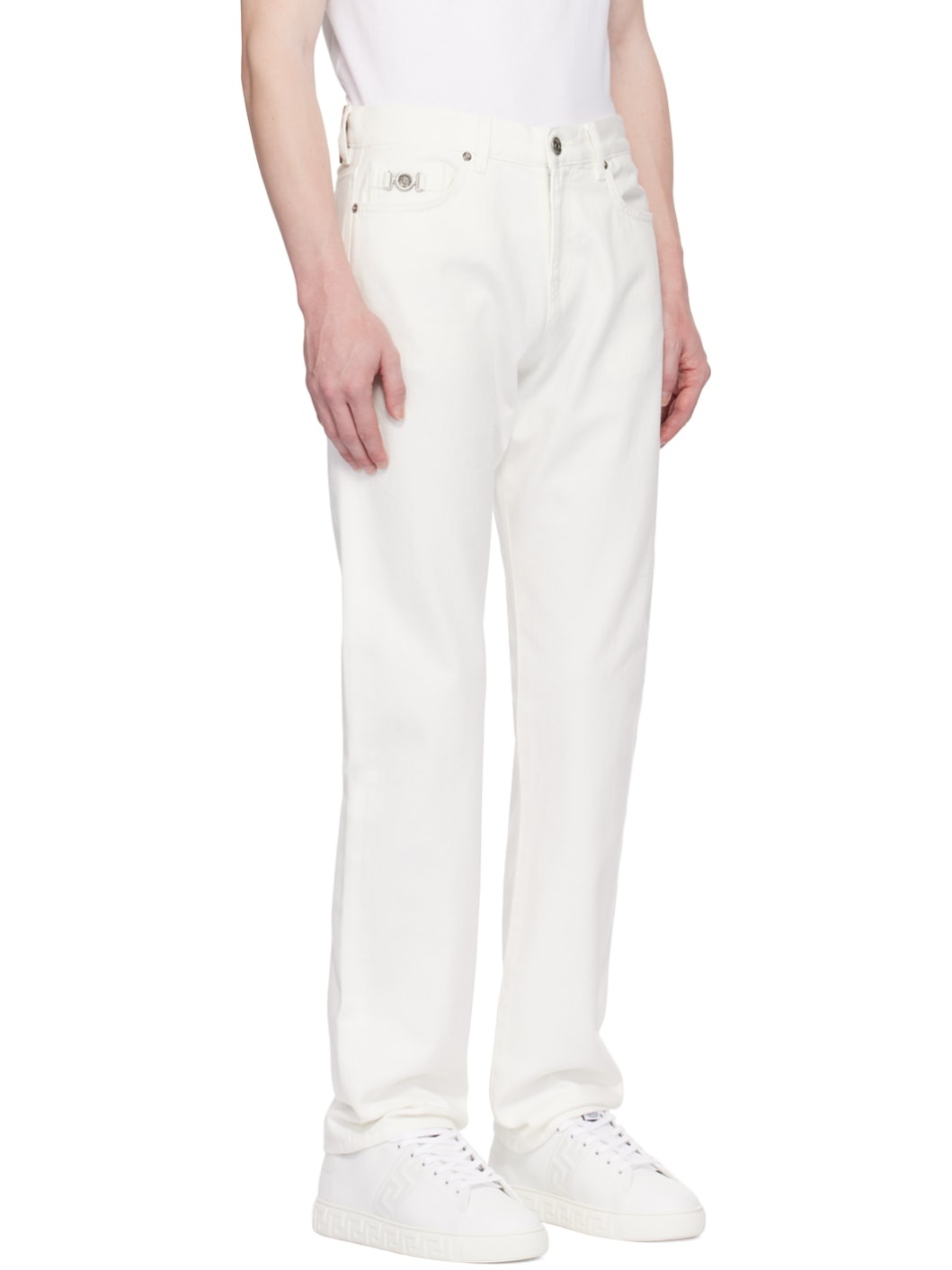 White Slim-Fit Jeans - 2