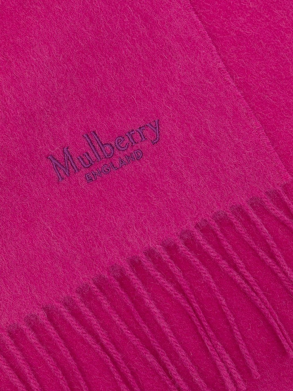 logo-embroidered lambswool scarf - 3