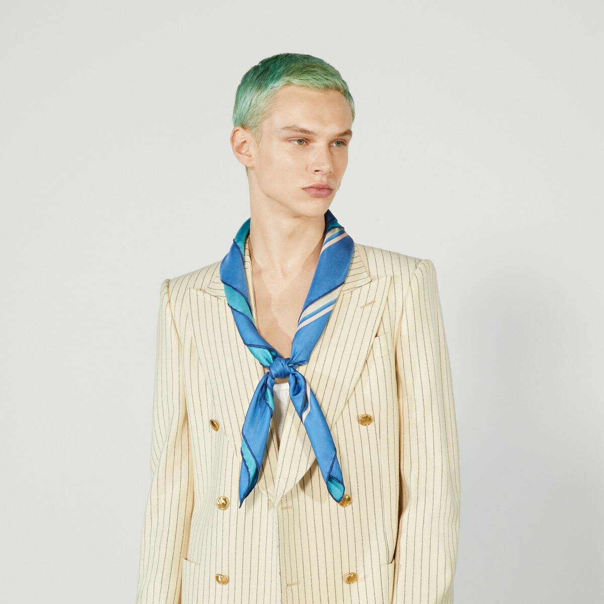 Gucci HA HA HA flower print silk scarf - 4