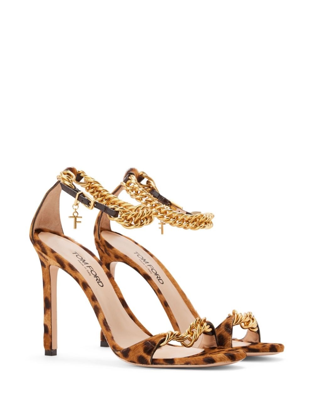 Zenith 105mm calf-hair sandals - 2