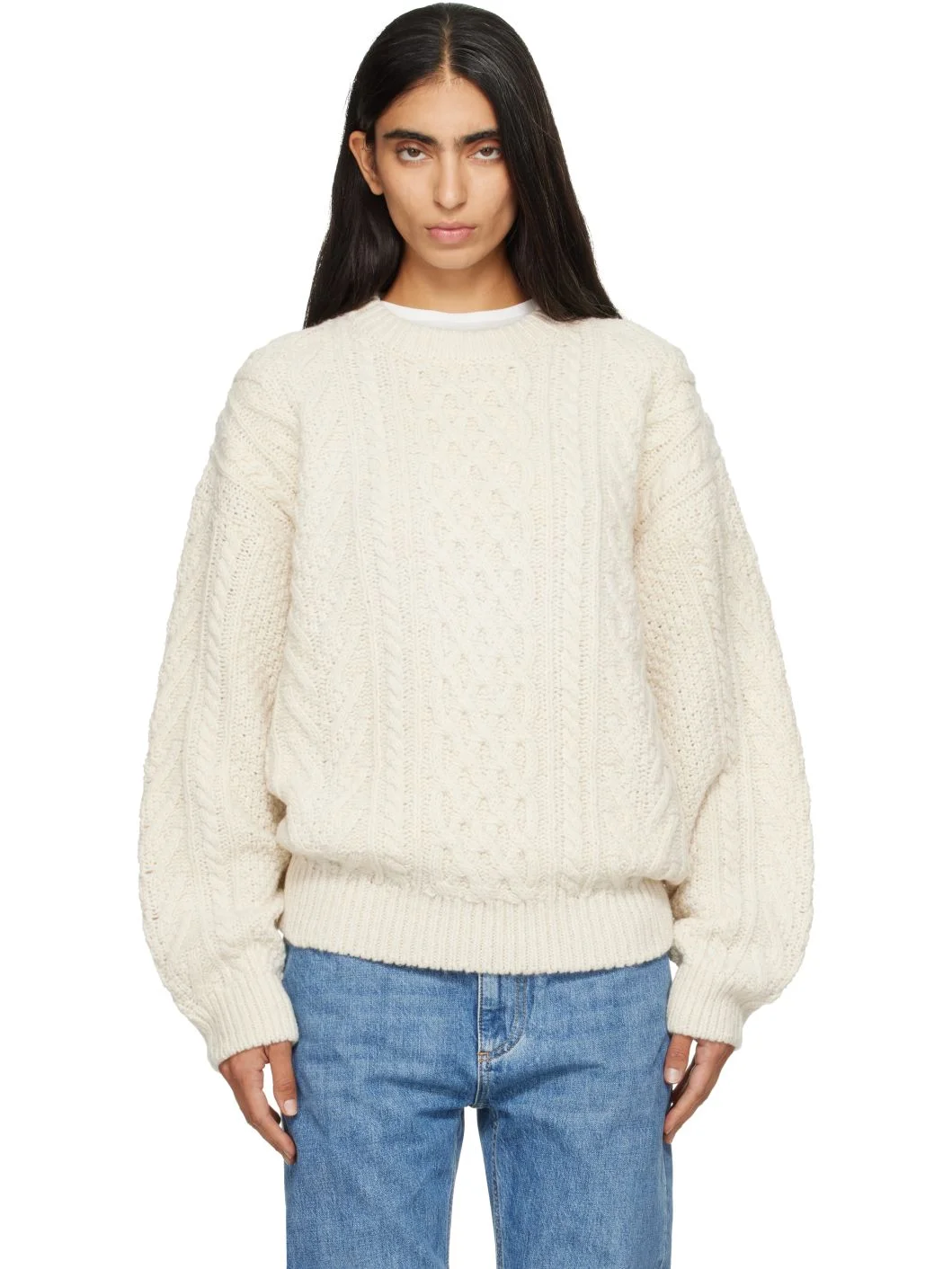 Off-White Petico Cable Knit Sweater - 1