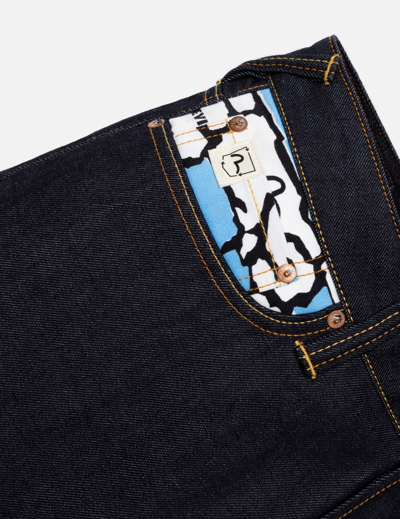 Ishigaki Camouflage Inserted Daicock Regular Fit Denim Shorts 3