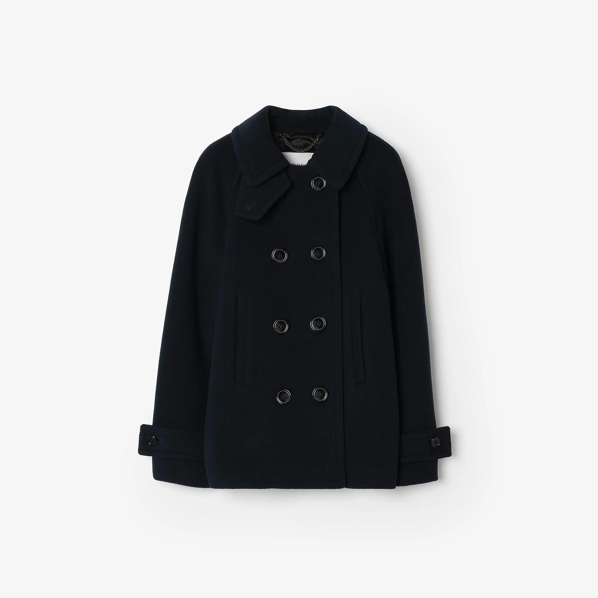 Wool Blend Pea Coat - 1