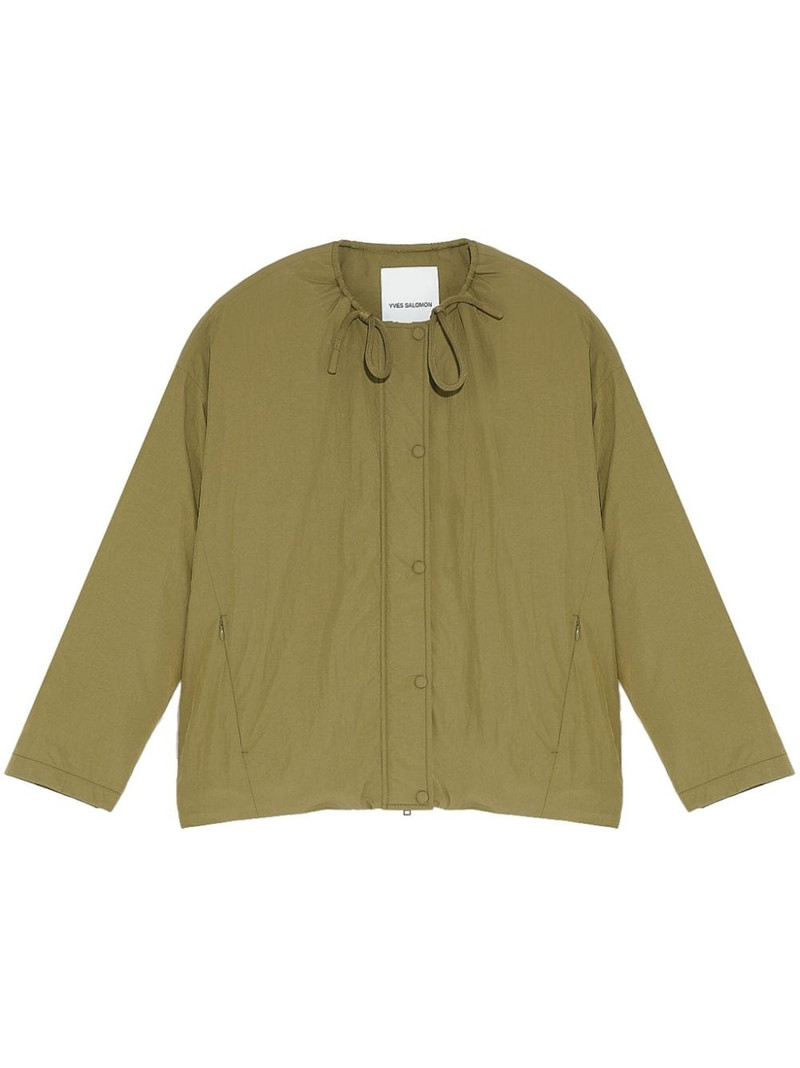 drawstring-neck down jacket 1