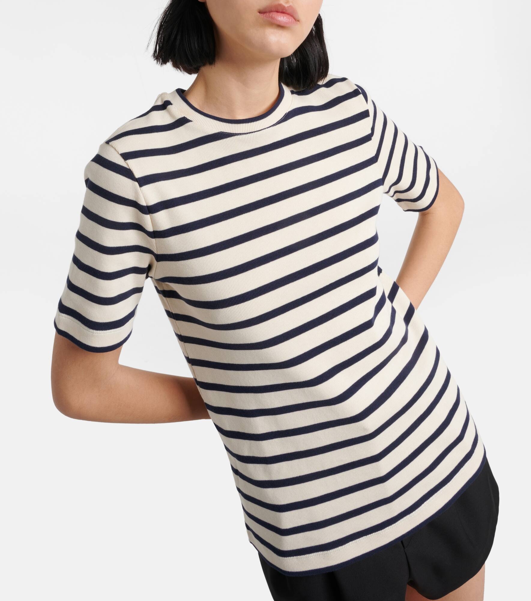 Striped cotton jersey T-shirt - 4