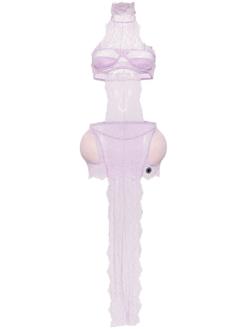 x Shayne Oliver lingerie minidress - 1