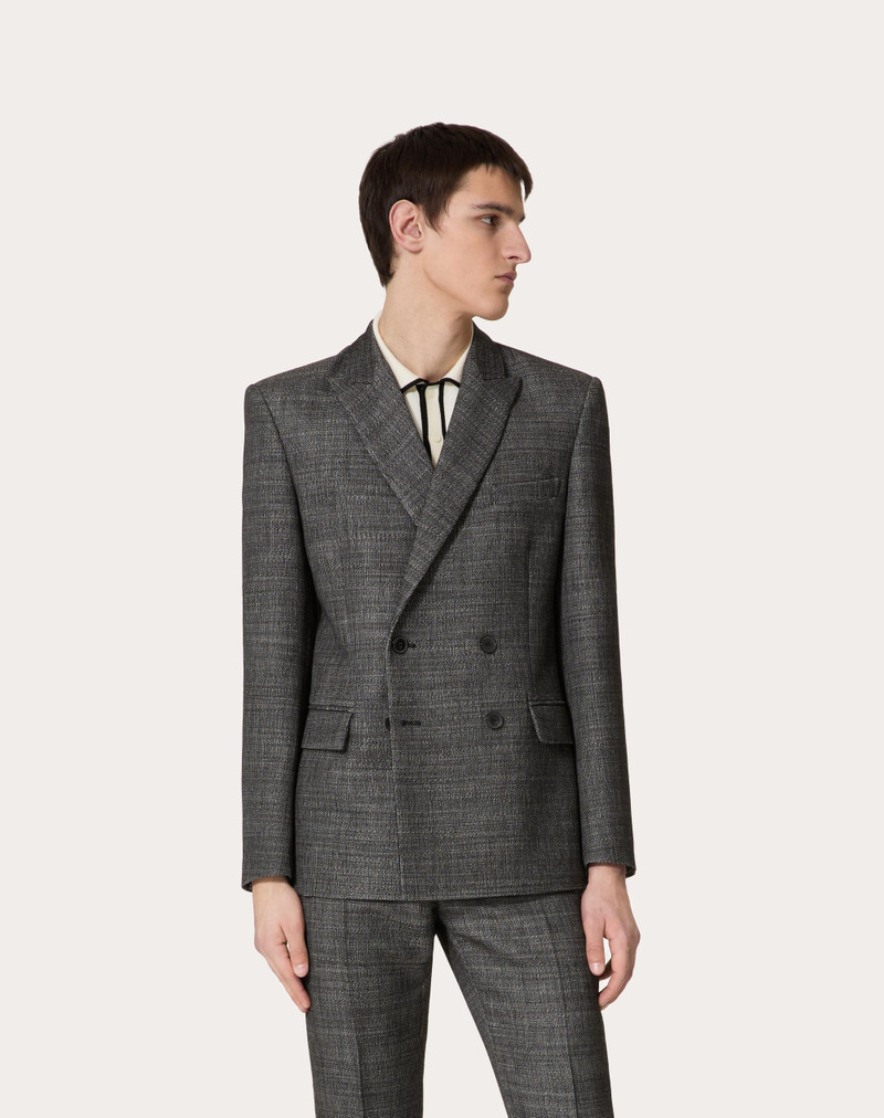 DOUBLE-BREASTED WOOL TWEED JACKET 3