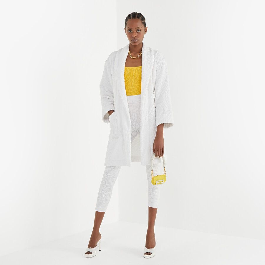 White cotton bathrobe - 4