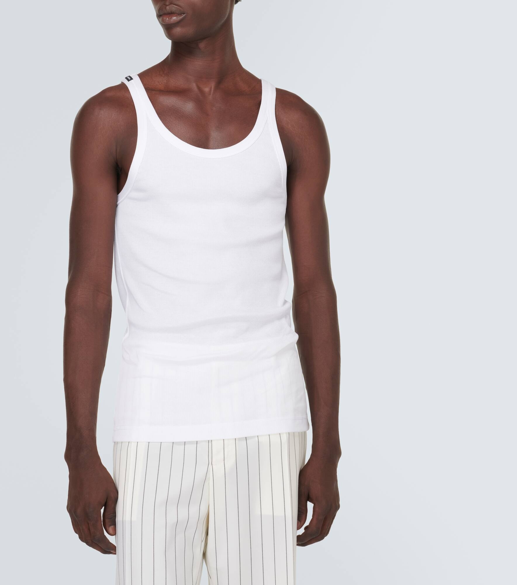 Cotton jersey tank top - 3