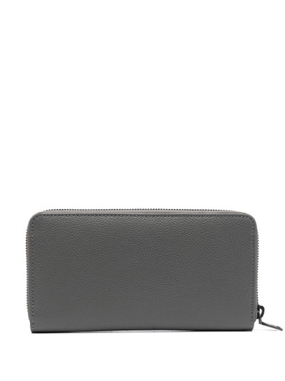 Diesel logo-plaque zip-around leather wallet outlook