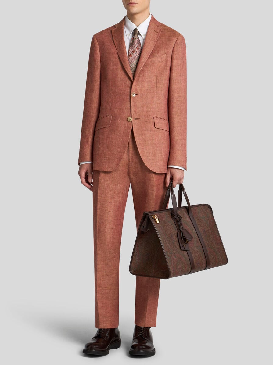 SLUB LINEN-BLEND BLAZER - 3