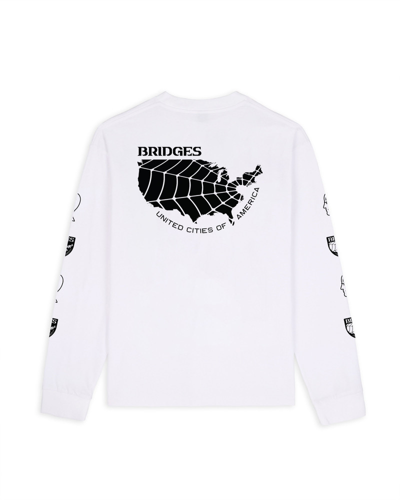 BRAIN DEAD Brain Dead x Death Stranding Long Sleeve T-shirt - White outlook