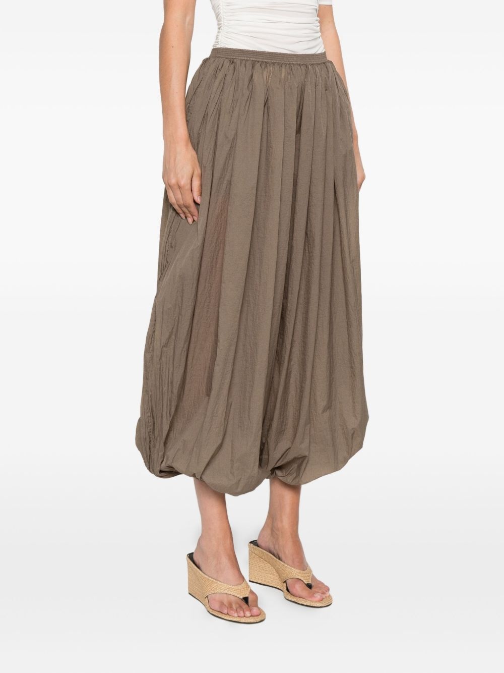pleat-detail balloon trousers - 3
