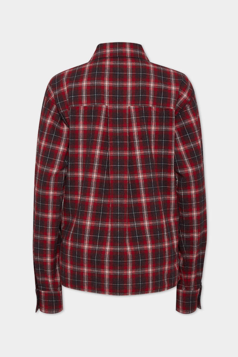 BOXY CHECKED SHIRT - 2