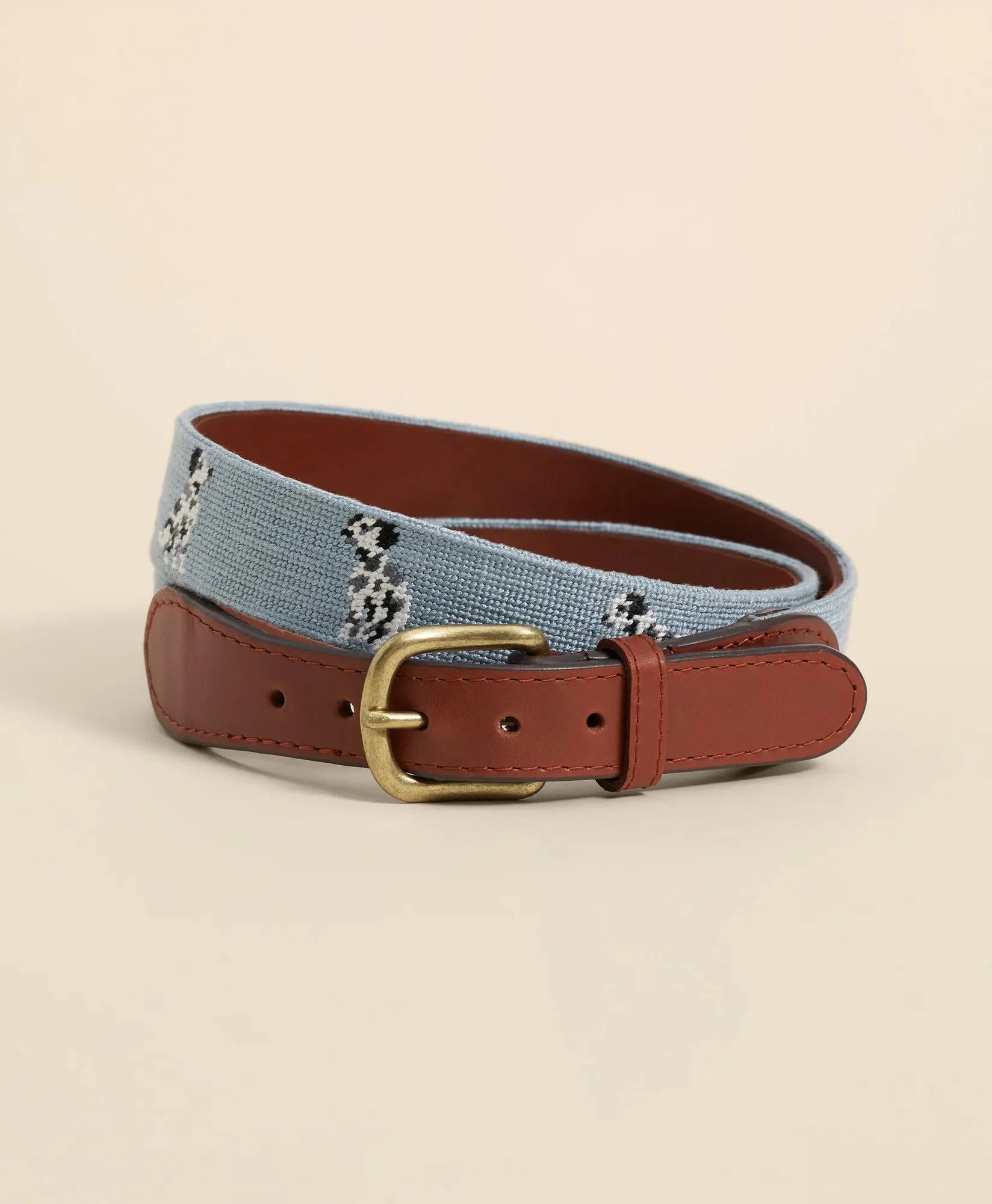 Smathers & Branson Needlepoint Dalmatian Belt - 1