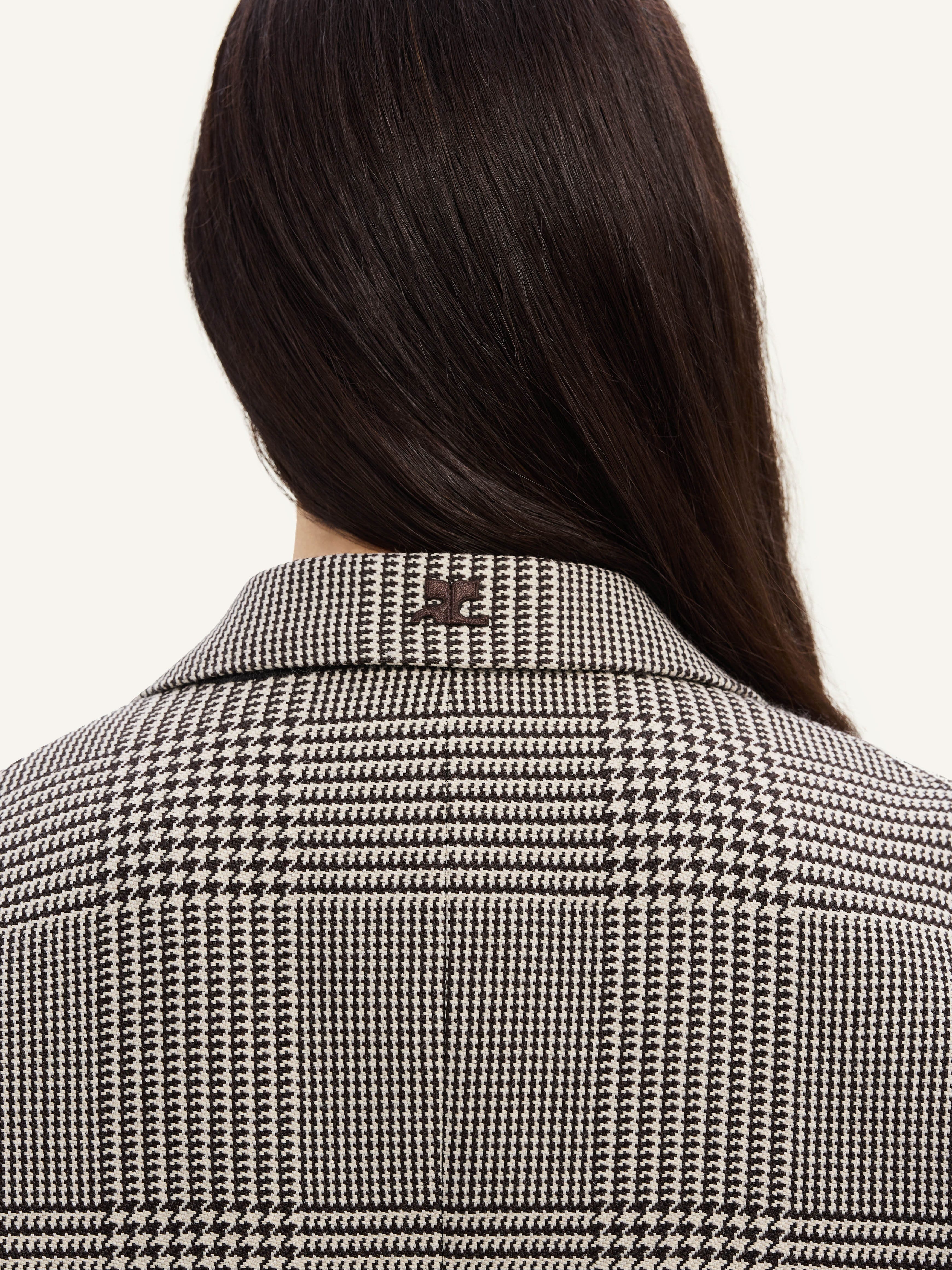 COCOON PRINCE OF WALES LONG COAT - 6