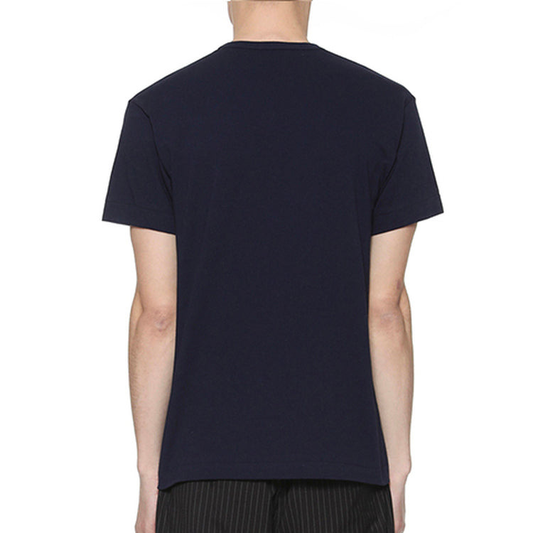 COMME des GARCONS PLAY Basic T-Shirt Two Emblems 'Navy' AZ-T226-051-2 - 3