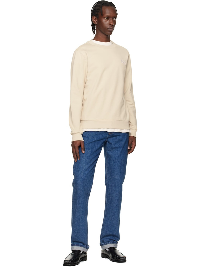 A.P.C. Beige Standard 'Rue Madame' Sweatshirt outlook