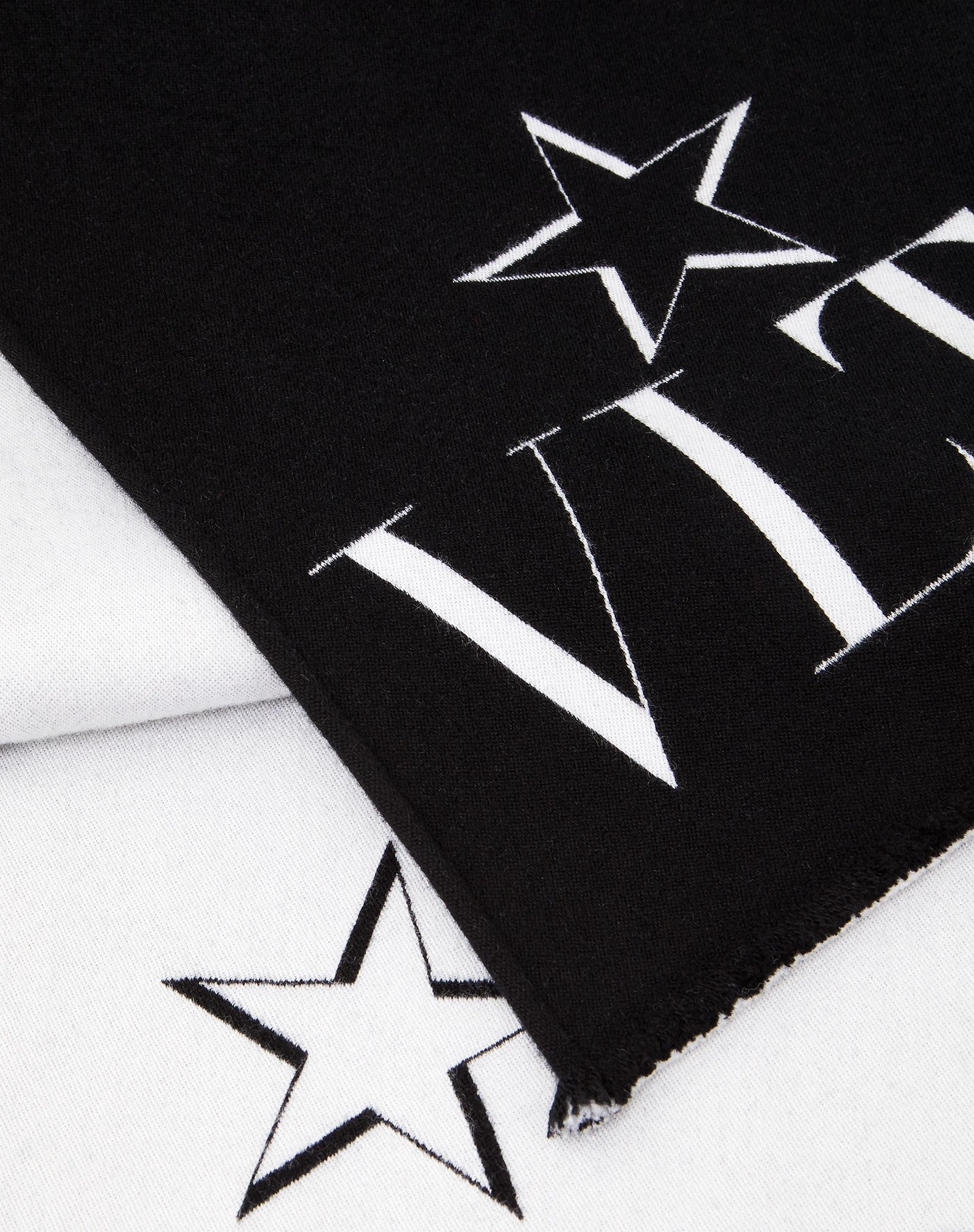 VLTN STAR Scarf in Wool and Silk - 2