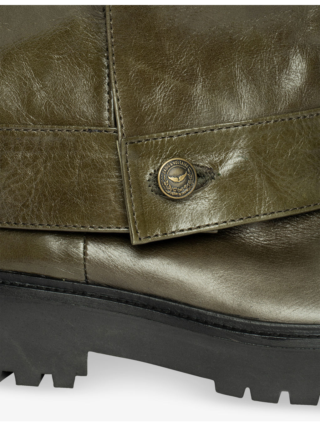 Angie Sleeve Patent-Leather Calf Boots - 5