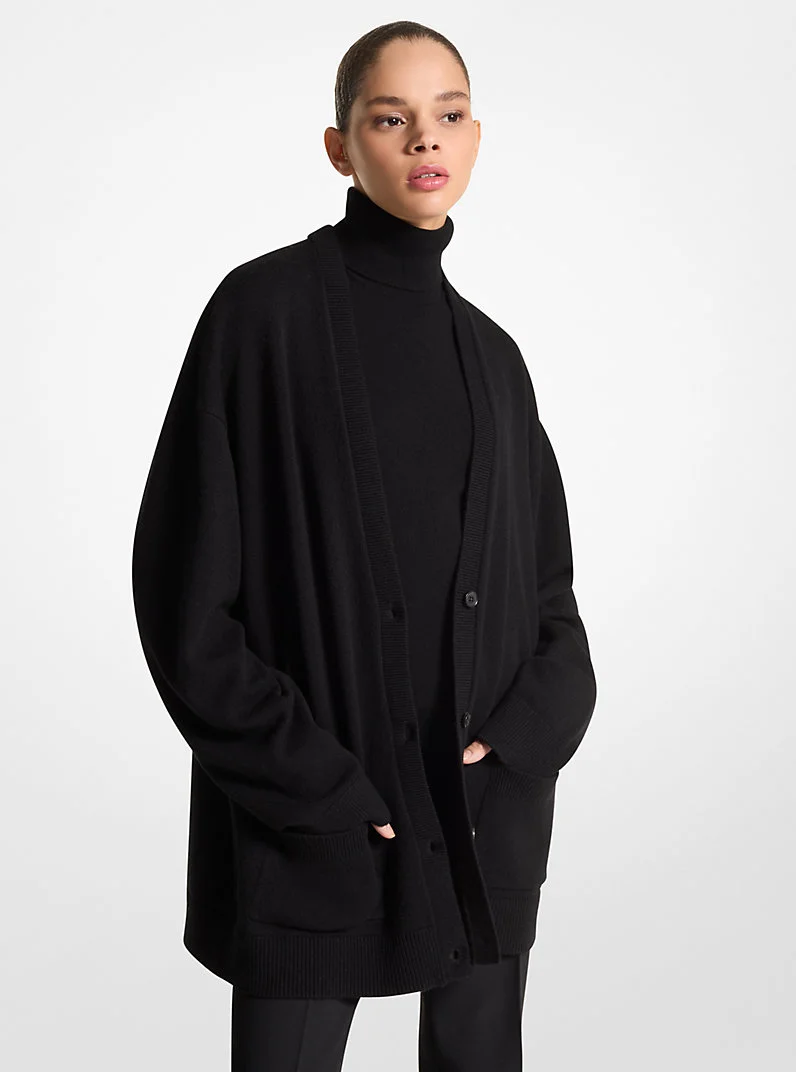 Cashmere Oversized Cardigan - 1