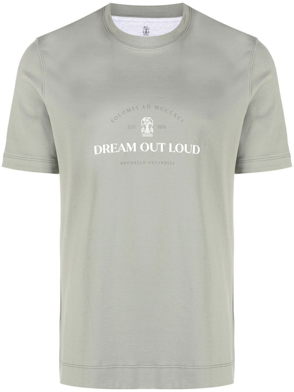 slogan-print cotton T-shirt - 1