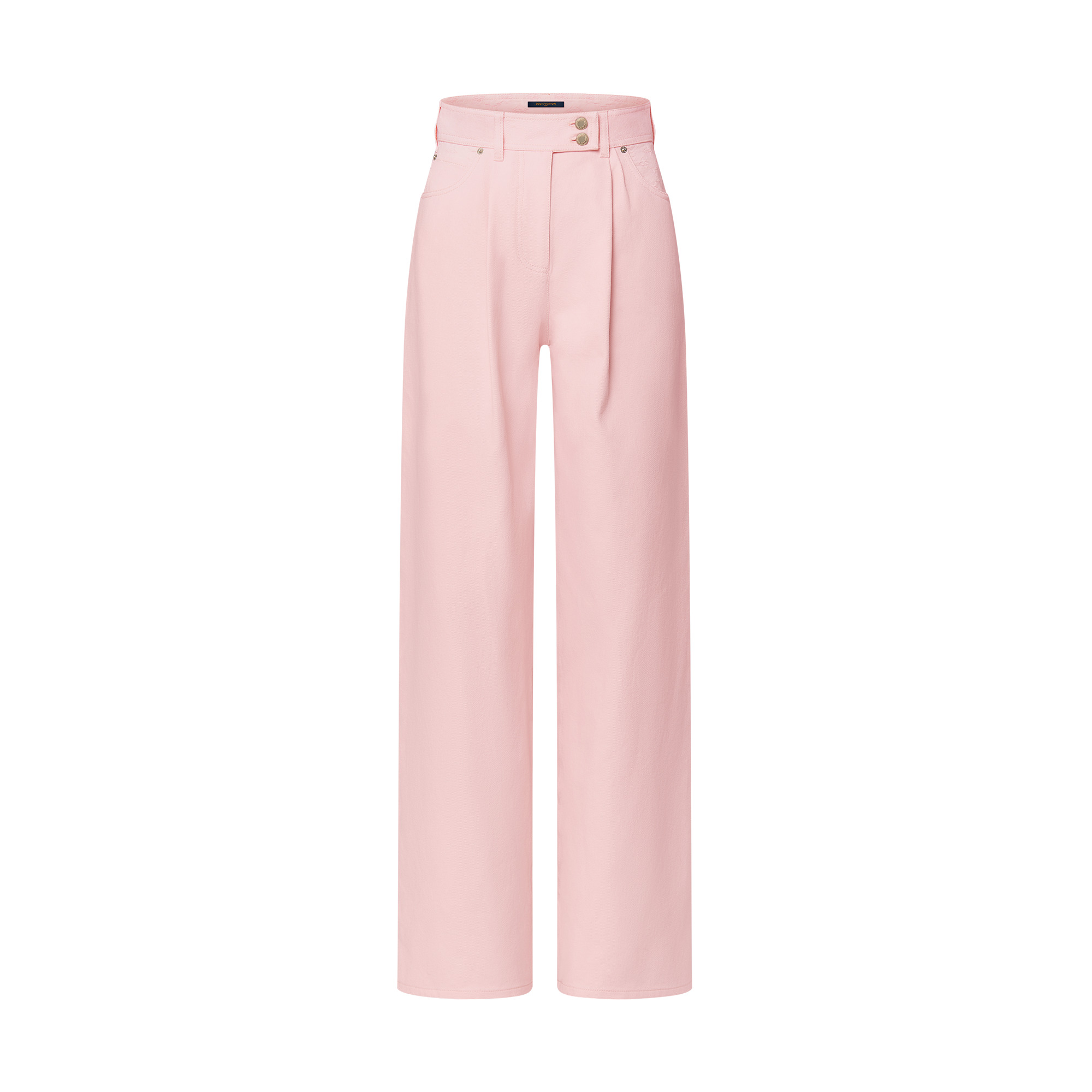 Denim Pleat Pants - 1