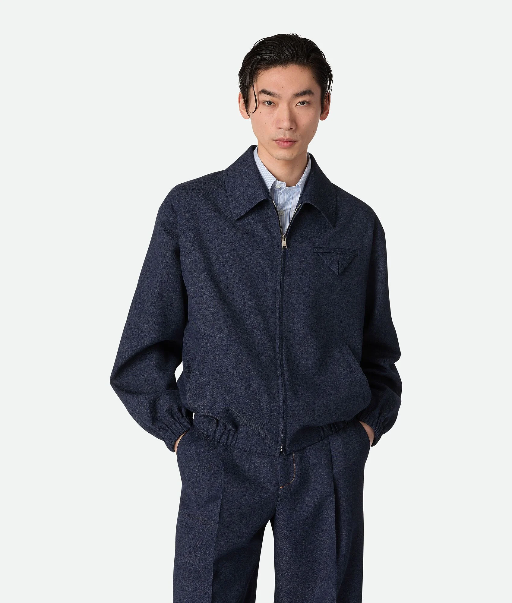 Melange Wool Blouson - 1