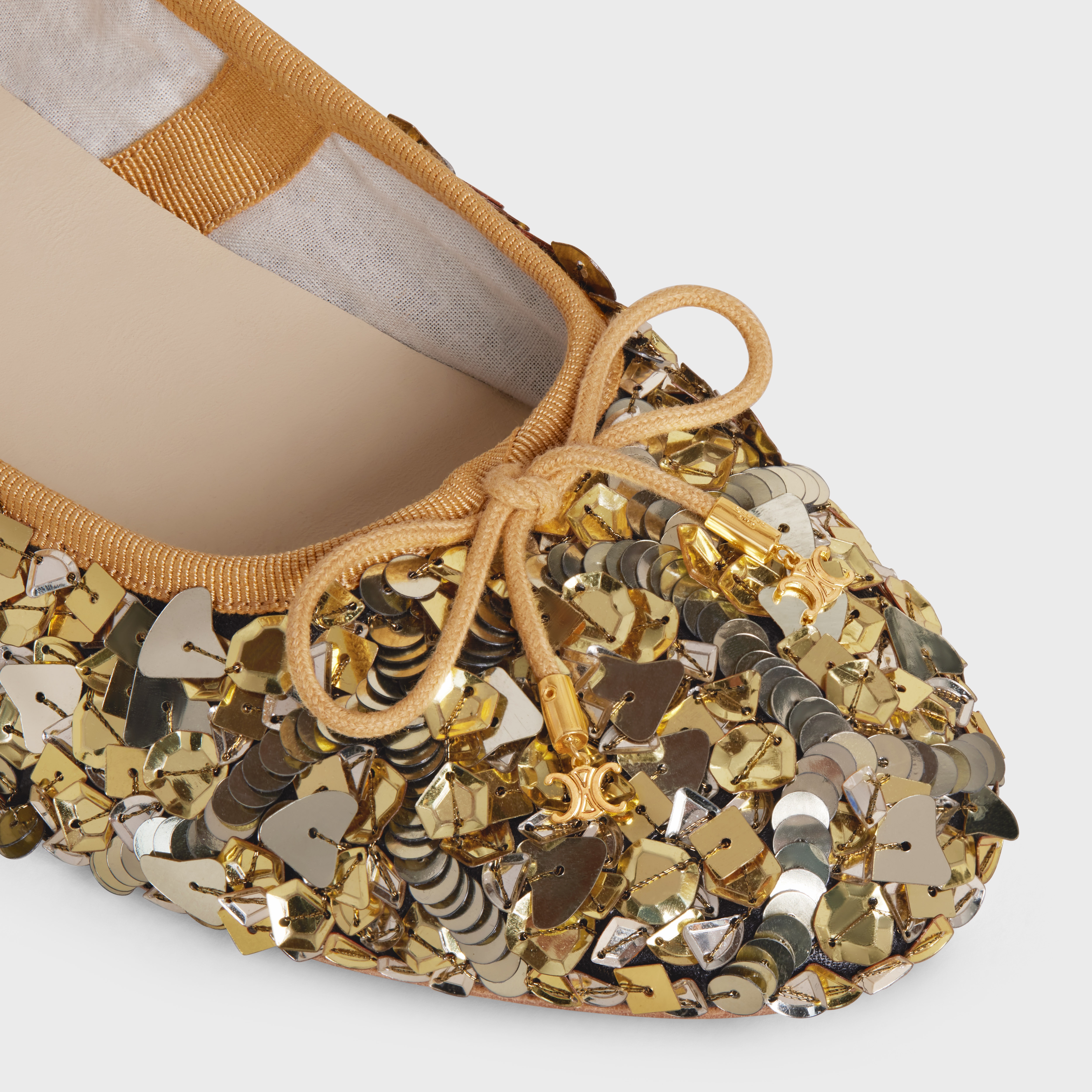 LES BALLERINES CELINE BALLERINA WITH LACES in LAMBSKIN - 4