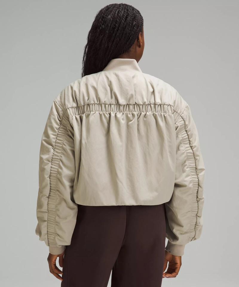 Insulated Ruched Bomber Jacket 3