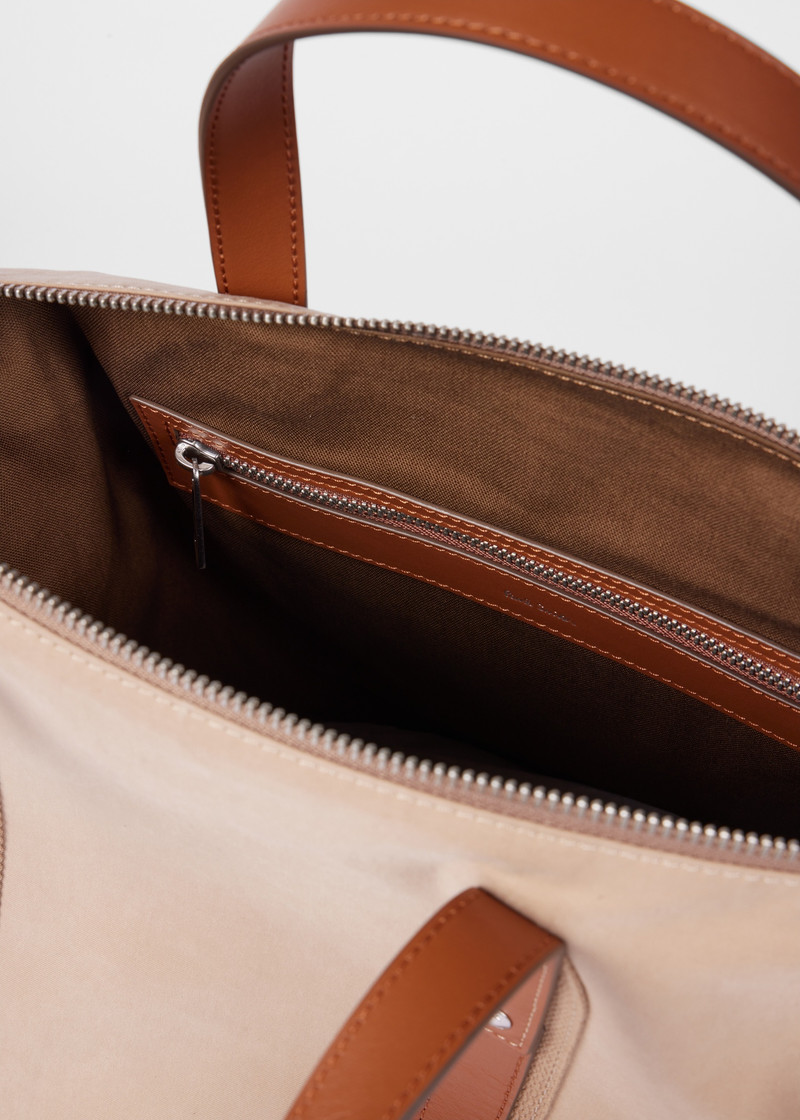 Ecru Duffle Tote Bag 6