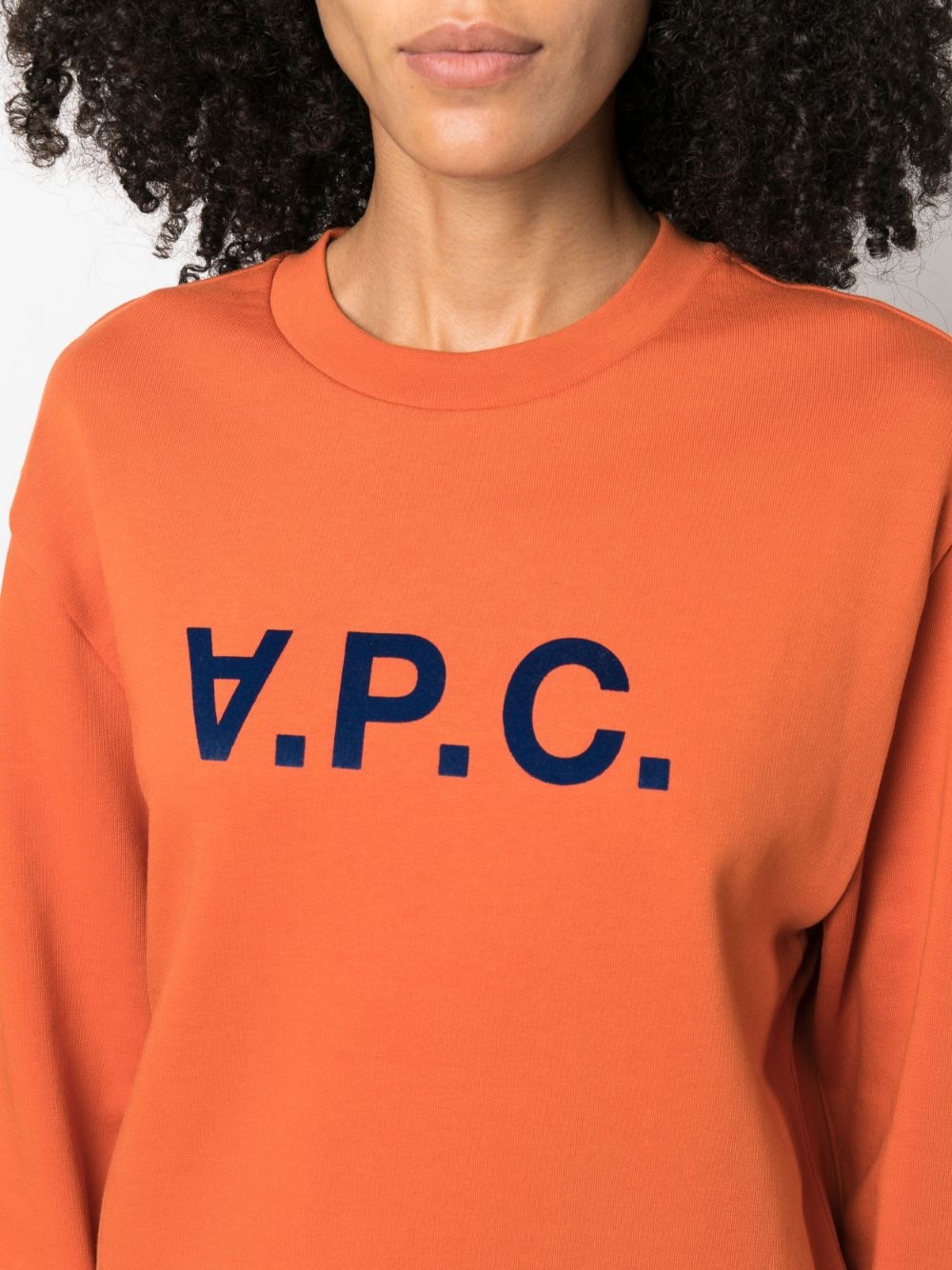 Viva logo-print cotton sweatshirt - 5