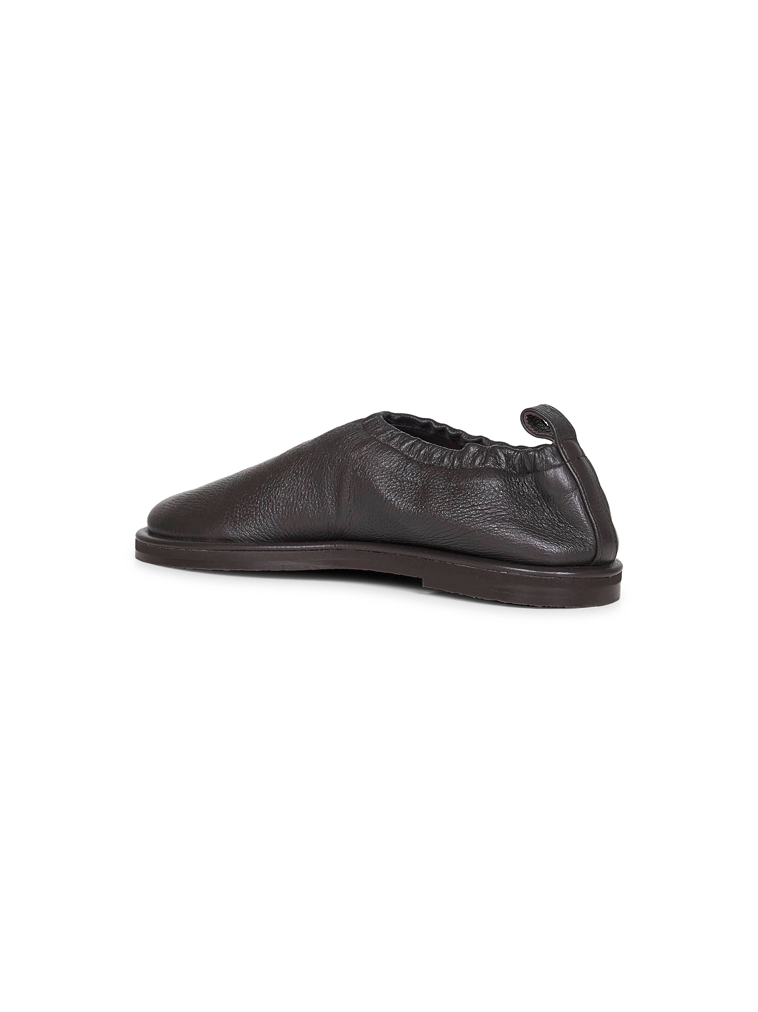 Chocolate deerskin Korine loafers - 3