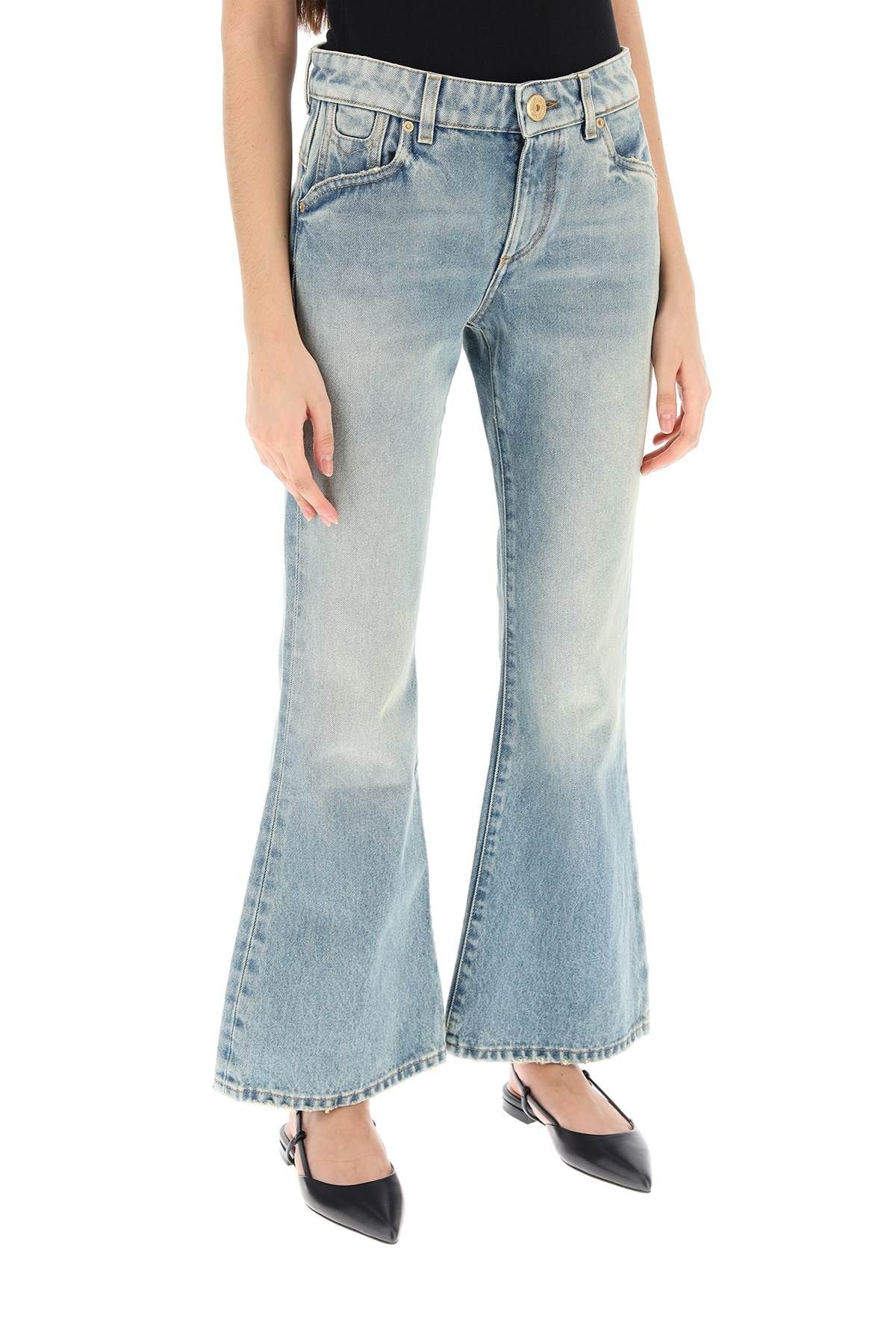 WESTERN-STYLE CROP BOOTCUT JEANS - 3