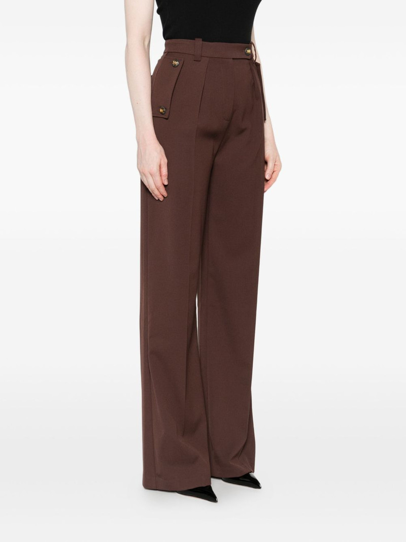 pleated button-detailed trousers 3