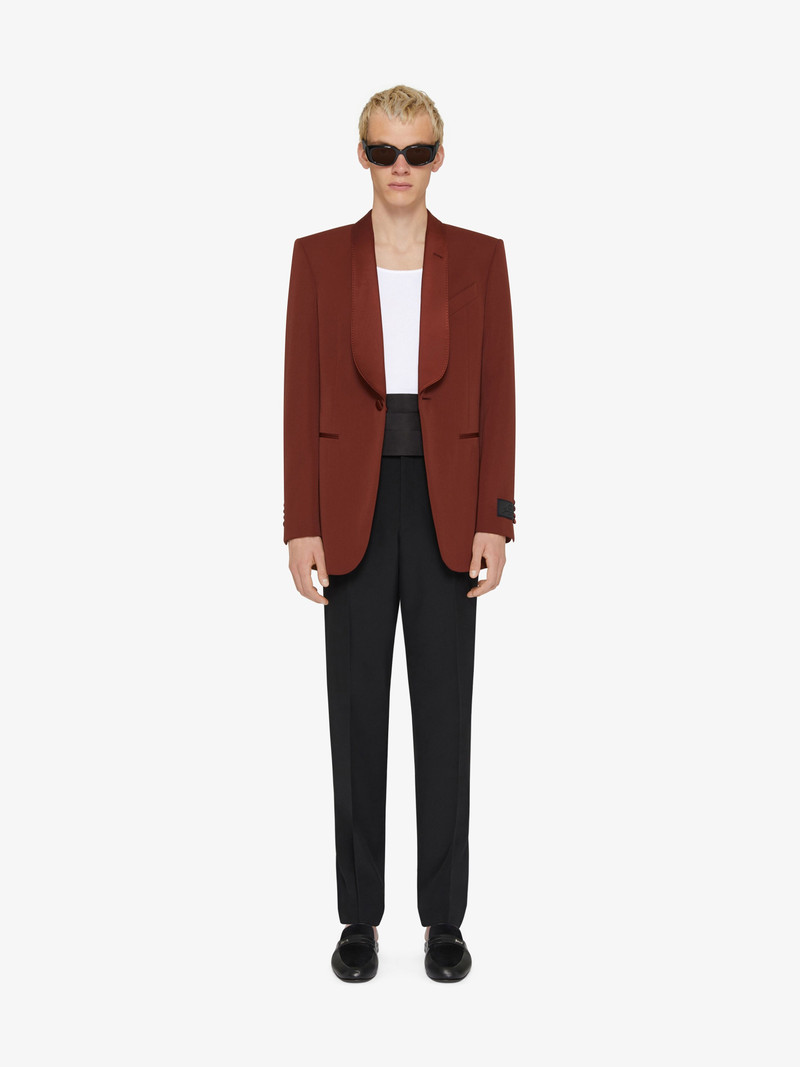 Givenchy SLIM FIT JACKET IN WOOL WITH SATIN COLLAR outlook