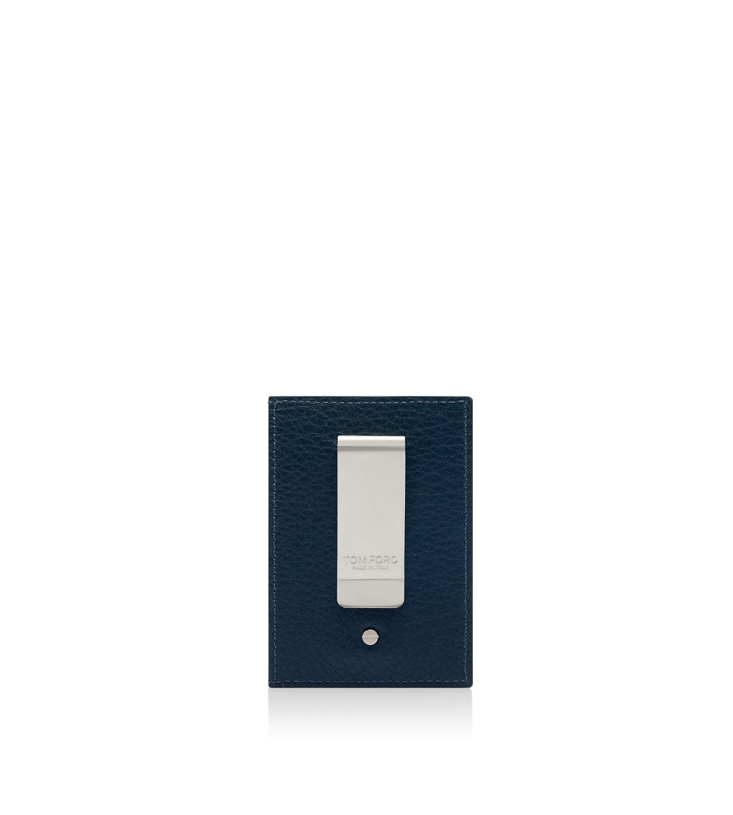 GRAIN LEATHER MONEY CLIP CARDHOLDER - 2