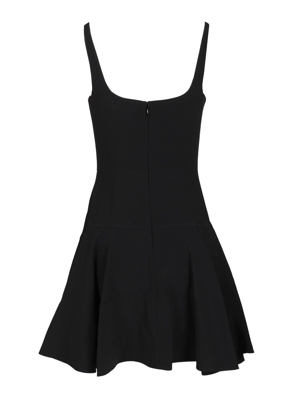 Mini Fluted Dress Dresses Black - 2