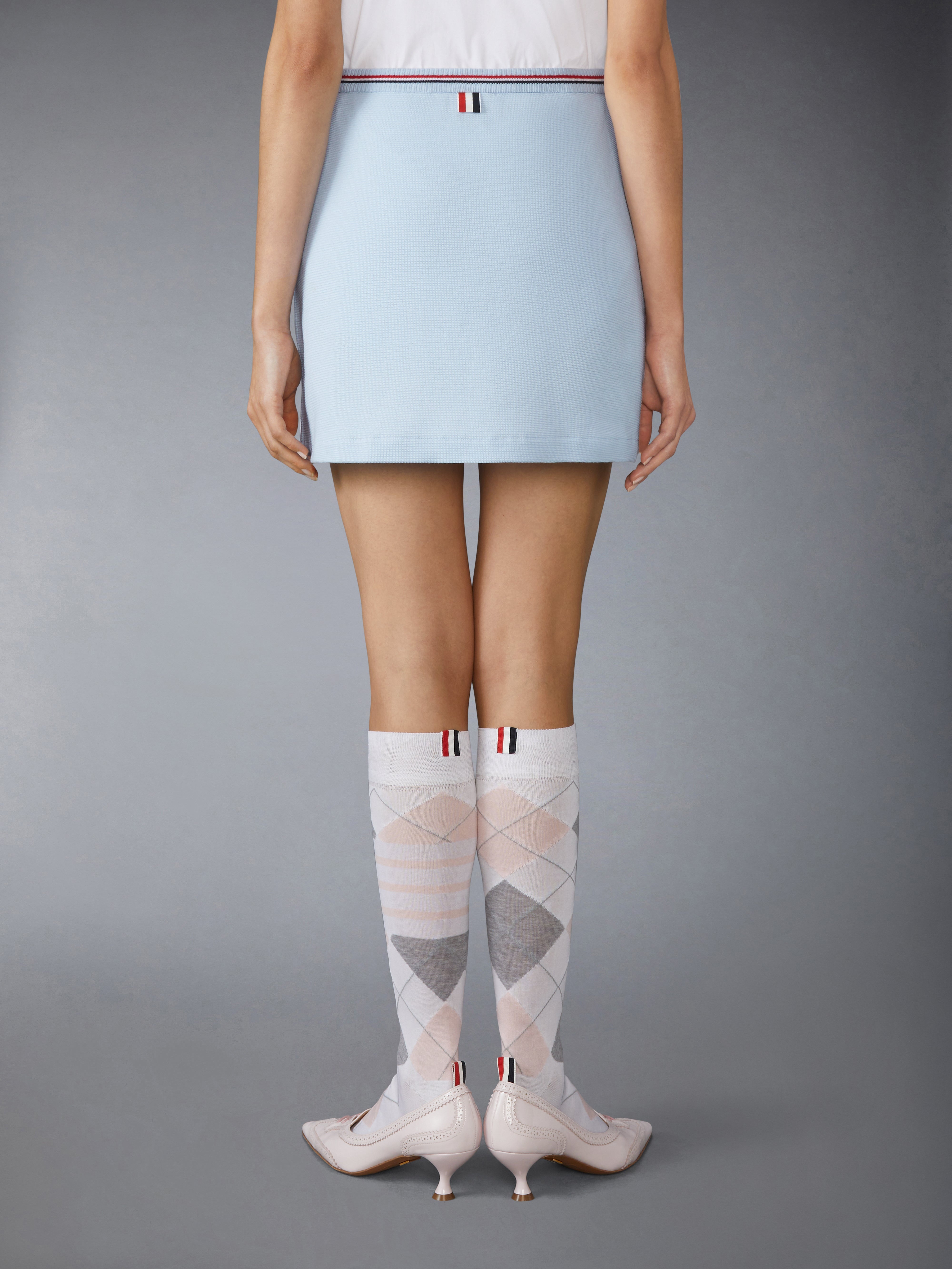 COTTON WAFFLE MINI WRAP SKIRT - 4