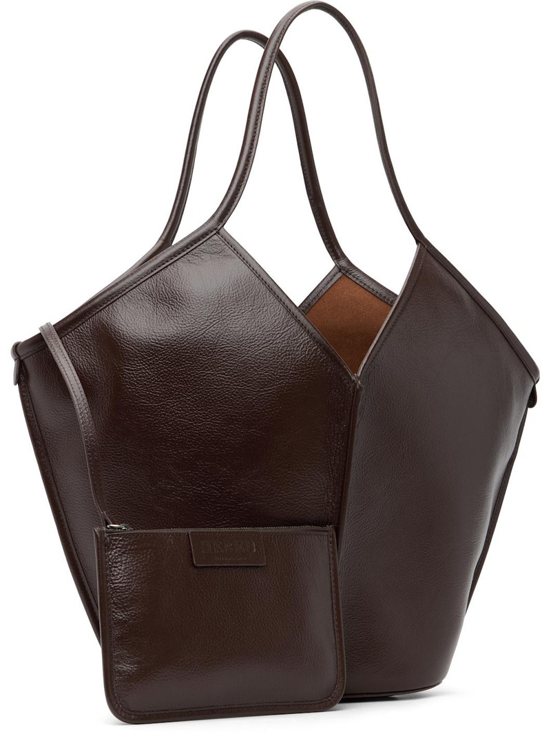 HEREU Brown Calella Distressed Tote outlook