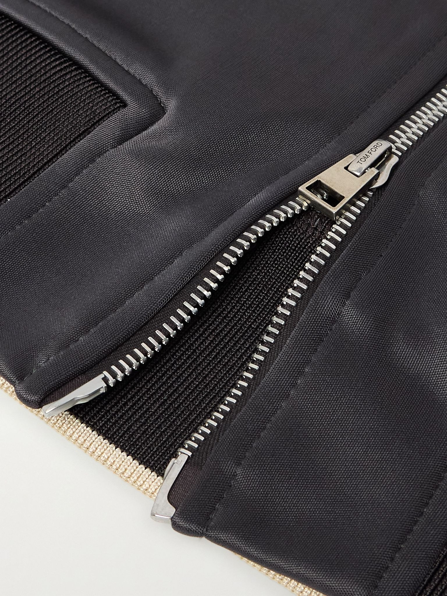 Striped Jersey Track Jacket Black - 5