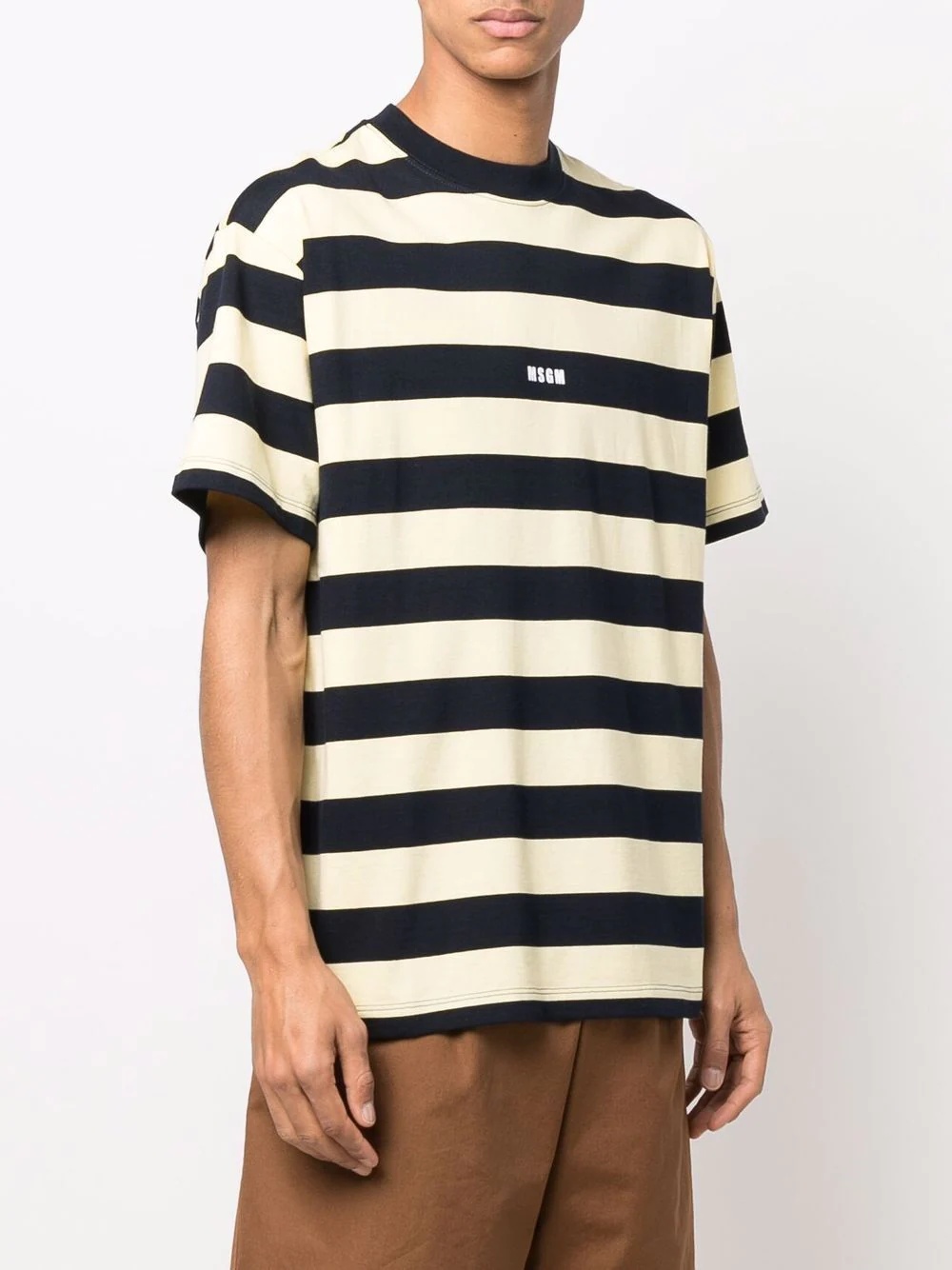 striped short-sleeve T-shirt - 3