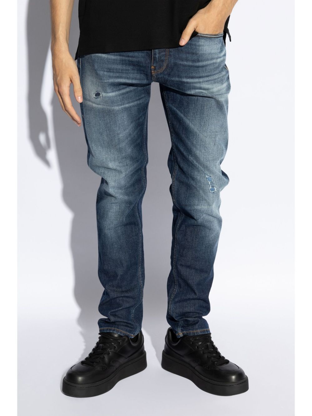 washed effect jeans - 3