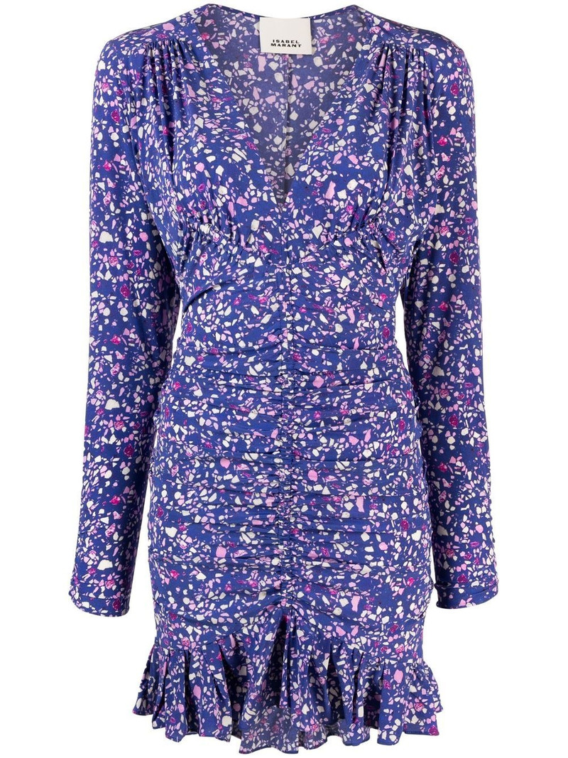 ruffled floral-print minidress 1