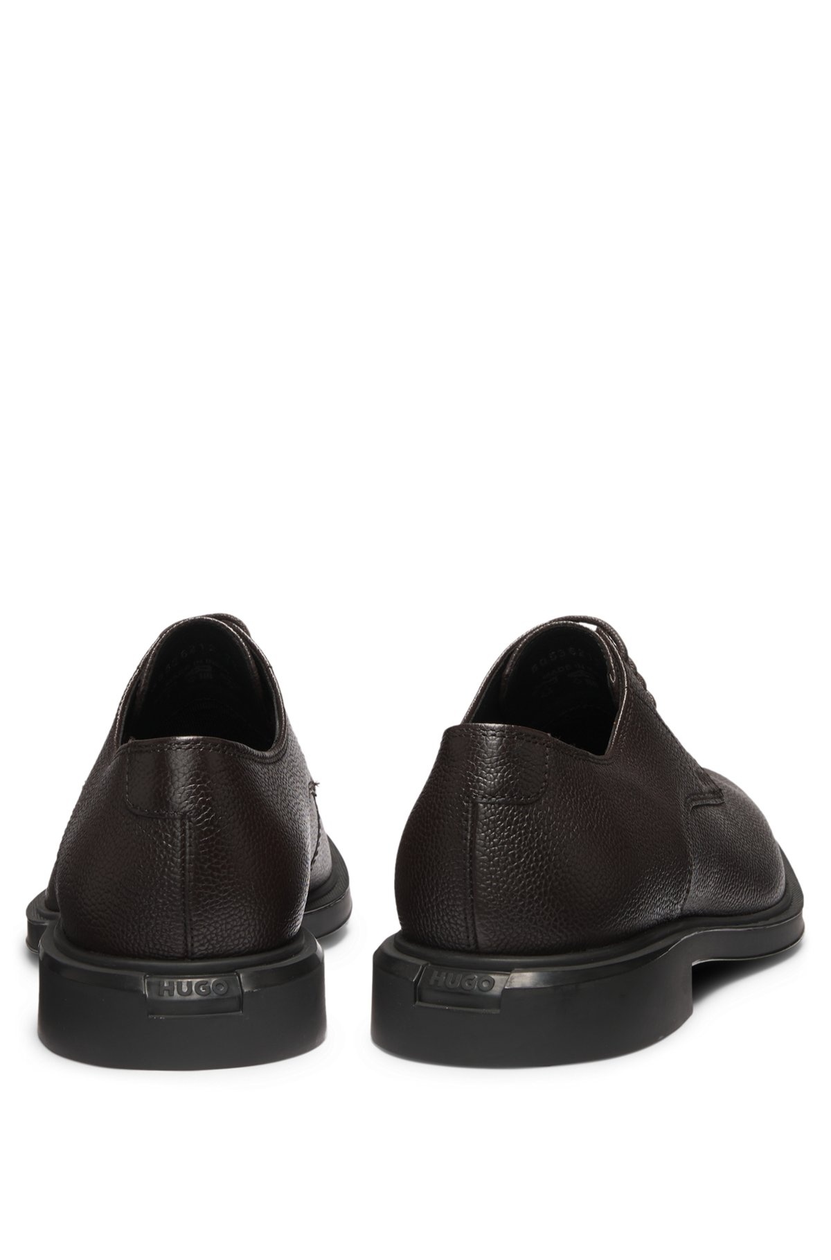 DERBY SHOES IN GRAINED LEATHER - 5