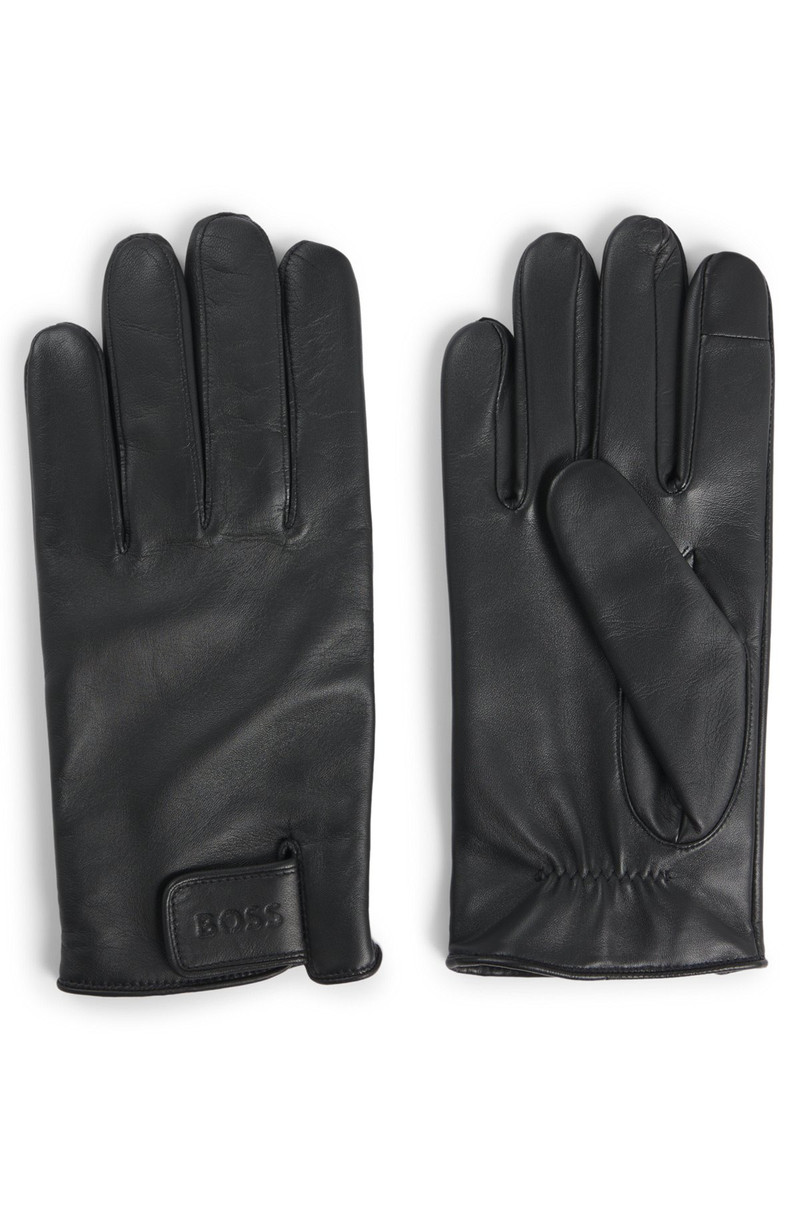 RIPTAPE-STRAP GLOVES IN LEATHER 1