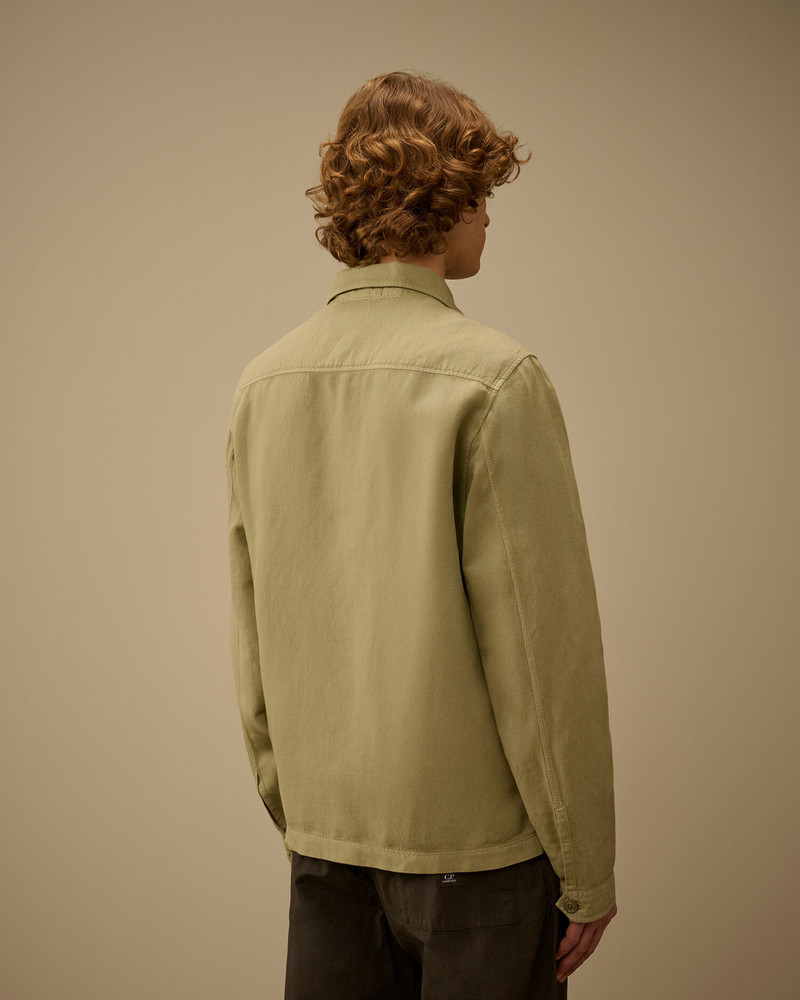 Broken Twill Button Overshirt 4