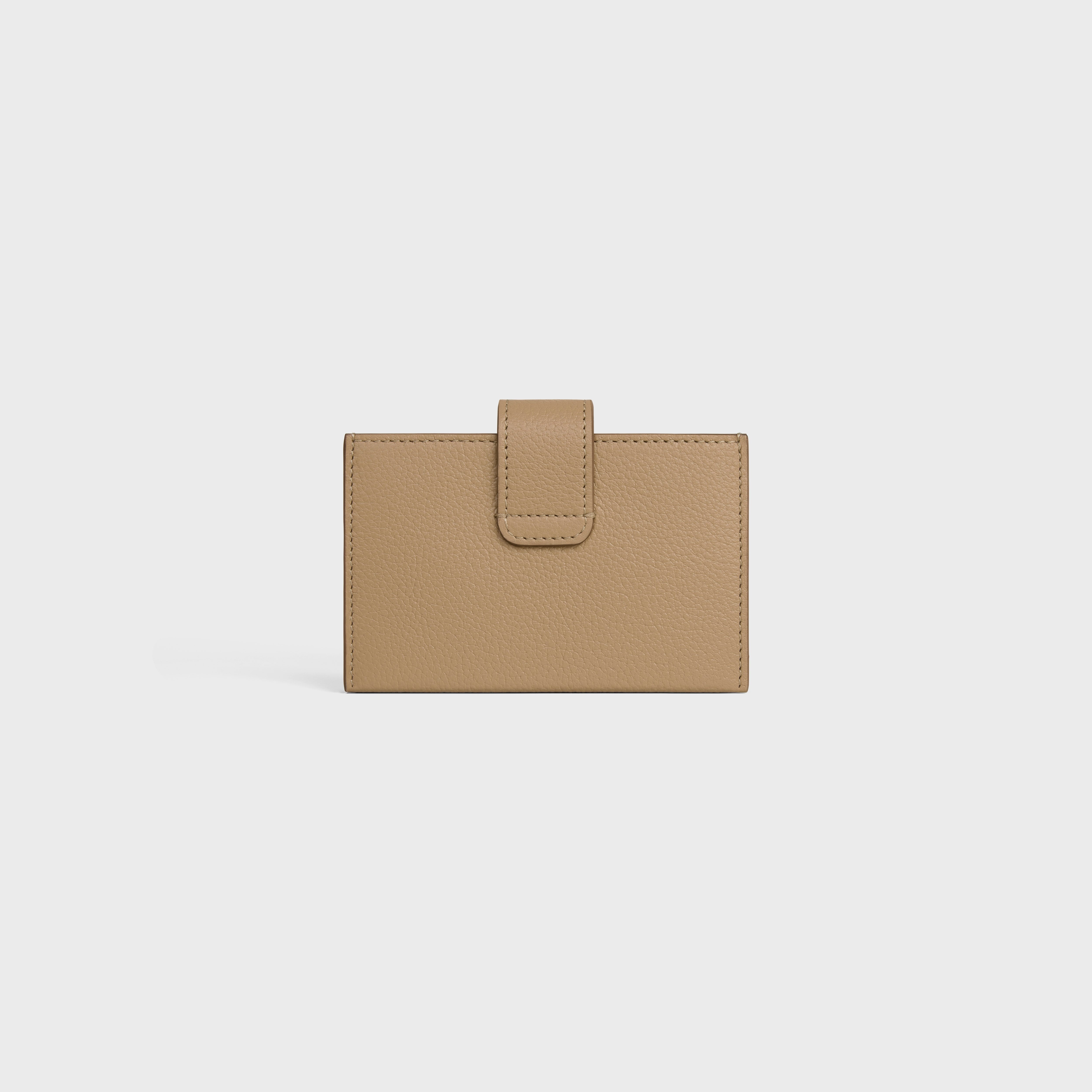 ACCORDEON CARD HOLDER IN SUPPLE GRAINED CALFSKIN - 3